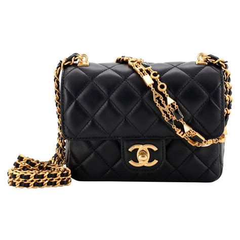 Chanel Pending CC Square Flap Bag Quilted Lambskin Mini